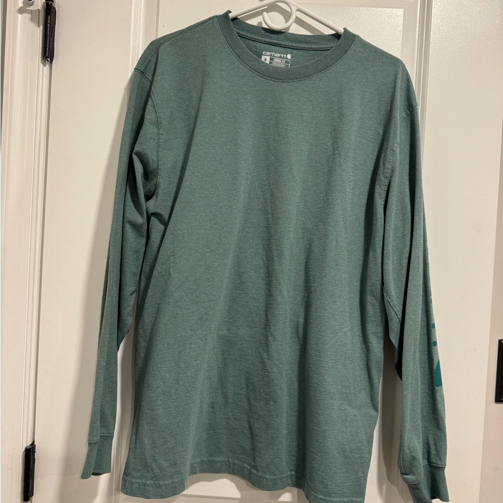 Carhartt Men's Teal Long Sleeve Shirt